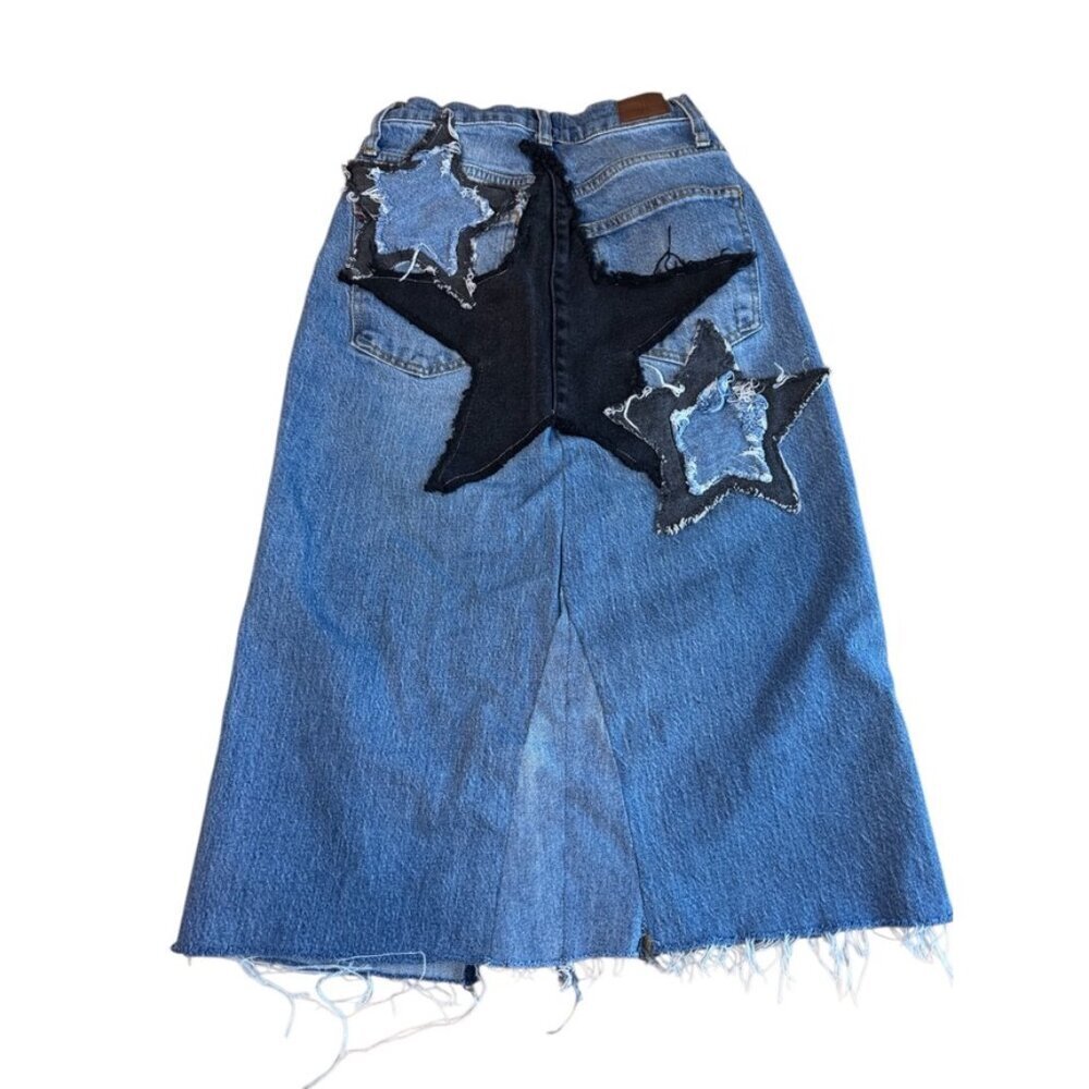 BDG denim star midi skirt size 25